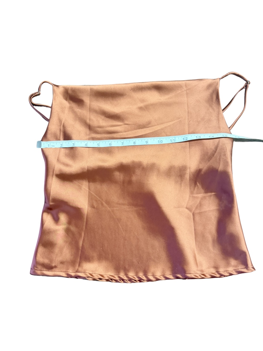 Princess Polly Satin Copper Slip Cami Tank Top